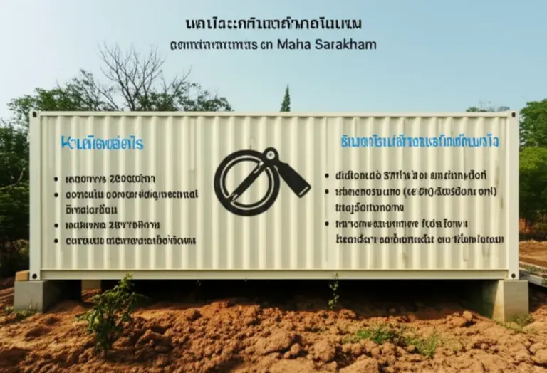 กระบวนการขออนุญาตและข้อกำหนดทางผังเมืองในมหาสารคามสำหรับบ้านคอนเทนเนอร์