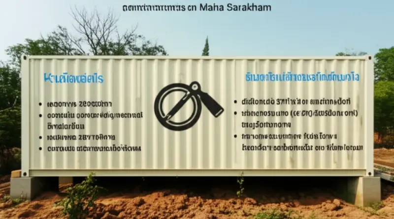 กระบวนการขออนุญาตและข้อกำหนดทางผังเมืองในมหาสารคามสำหรับบ้านคอนเทนเนอร์