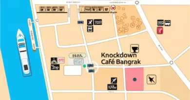ตำแหน่งและการเดินทาง: วิธีไปถึงร้านกาแฟ Knockdown บางรัก (แผนที่ ใกล้ BTS/เรือ รถเมล์ ที่จอดรถ)