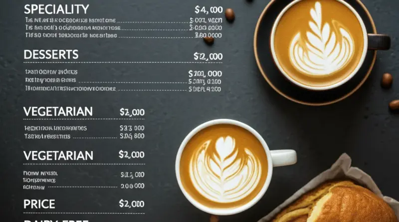 เมนูยอดนิยม ราคาและเวลาทำการ: เมนูแนะนำ กาแฟพิเศษ ของหวาน และตัวเลือกมังสวิรัติ/ไม่มีนม