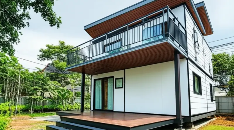 แนวทางการเลือกแบบบ้านน็อคดาวน์และวัสดุที่เหมาะกับสภาพอากาศกรุงเทพ — ประหยัดพลังงาน ทนชื้น และการป้องกันเสียง