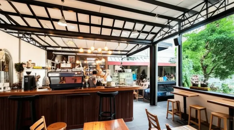 ทำความรู้จักร้านกาแฟน็อคดาวน์ ยานนาวา — ประวัติ คอนเซ็ปต์ บรรยากาศ และจุดเด่นที่ต้องรู้
