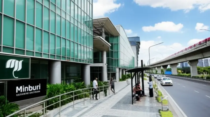 ทำเลและการเข้าถึงในมีนบุรี — ใกล้รถไฟฟ้า ทางด่วน และบริการสาธารณะสำหรับลูกค้าและพนักงาน