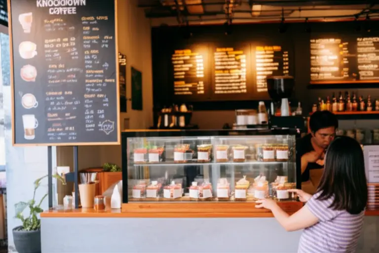 เมนูเด็ดและราคา รวมถึงเครื่องดื่มพิเศษของร้านกาแฟน็อคดาวน์ ยานนาวา ที่คนท้องถิ่นแนะนำ