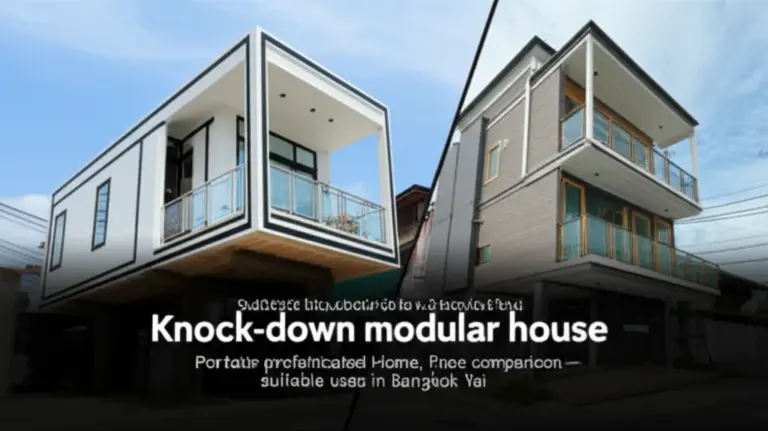 บ้านน็อคดาวน์คืออะไร เหมาะกับการใช้งานแบบไหนในเขตบางกอกใหญ่และข้อดีข้อเสียเทียบบ้านปูน