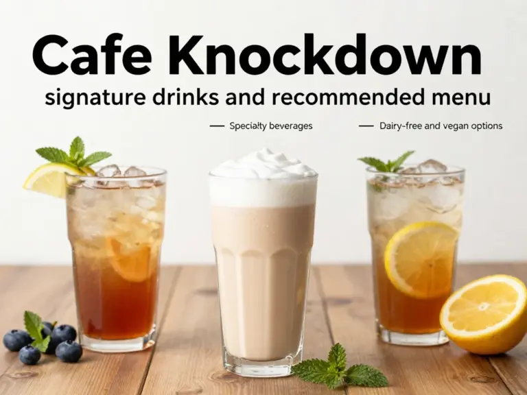 เมนูแนะนำและเครื่องดื่มเด็ดของร้านกาแฟน็อคดาวน์ — ราคา เทคนิคการสั่ง และเมนูสำหรับคนแพ้นม/มังสวิรัติ