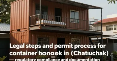 2. ขั้นตอนการขออนุญาตและข้อกฎหมายสำหรับบ้านคอนเทนเนอร์ในกรุงเทพฯ (จตุจักร)