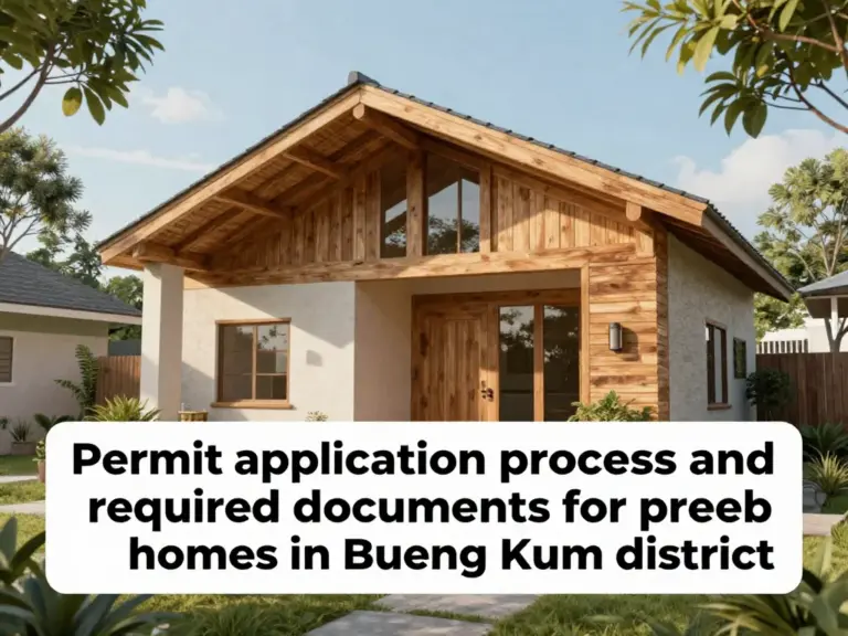 กระบวนการขออนุญาตและเอกสารที่ต้องใช้สำหรับบ้านสำเร็จรูปในเขตบึงกุ่ม