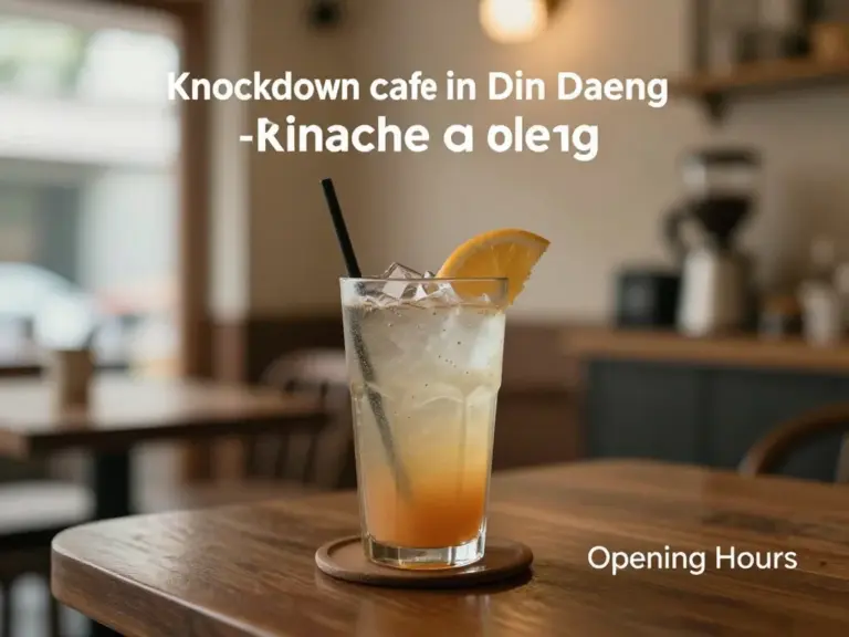 ทำความรู้จักกับร้านกาแฟน็อคดาวน์ เขตดินแดง — บรรยากาศ เมนู และเวลาทำการที่ควรรู้