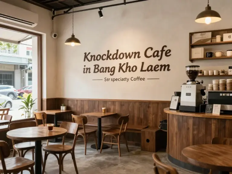 ทำความรู้จักร้านกาแฟน็อคดาวน์ บางคอแหลม — ประวัติ เมนูเด่น และจุดเด่นเฉพาะตัวสำหรับคนรักกาแฟ