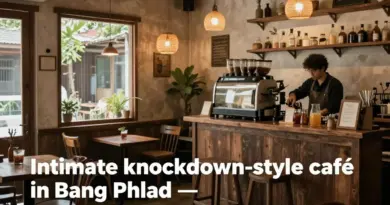 ทำความรู้จักร้านกาแฟน็อคดาวน์ บางพลัด — ประวัติ คอนเซ็ปต์ บรรยากาศ และเมนูแนะนำสำหรับผู้มาเยือนครั้งแรก