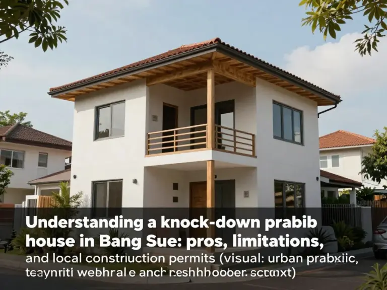 ทำความเข้าใจบ้านน็อคดาวน์ในเขตบางซื่อ — ข้อดี ข้อจำกัด และการขออนุญาตก่อสร้างตามกฎหมายท้องถิ่น