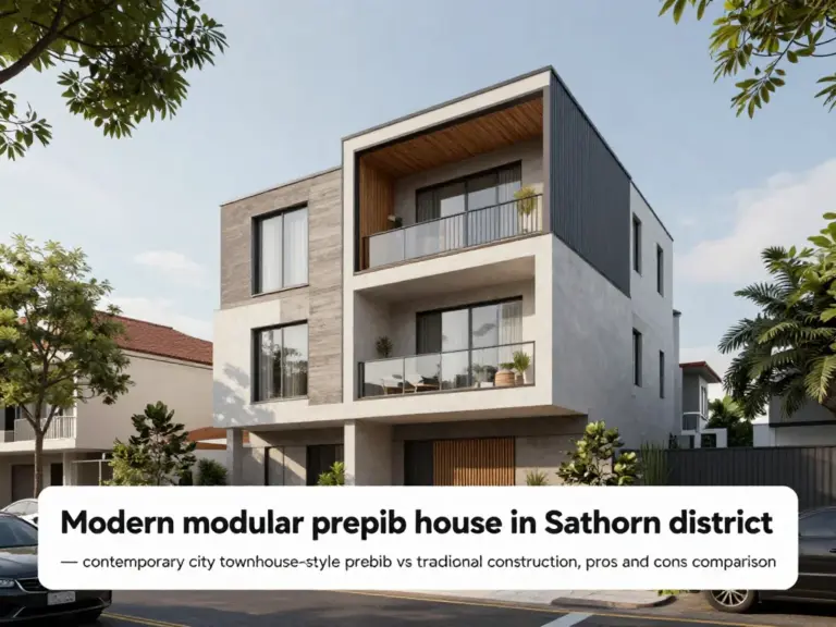 ทำไมบ้านสำเร็จรูปถึงเป็นตัวเลือกน่าสนใจในเขตสาทร: ข้อดี-ข้อเสียเทียบกับบ้านแบบดั้งเดิม
