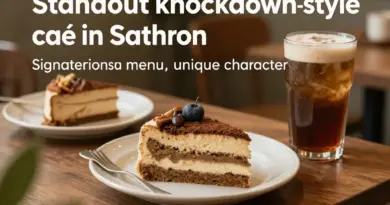 ทำไมร้านกาแฟน็อคดาวน์ถึงโดดเด่นในสาทร — เมนูแนะนำ บรรยากาศ และเอกลักษณ์ของร้าน