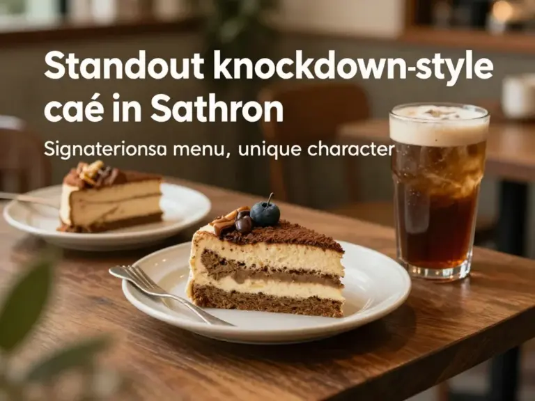 ทำไมร้านกาแฟน็อคดาวน์ถึงโดดเด่นในสาทร — เมนูแนะนำ บรรยากาศ และเอกลักษณ์ของร้าน