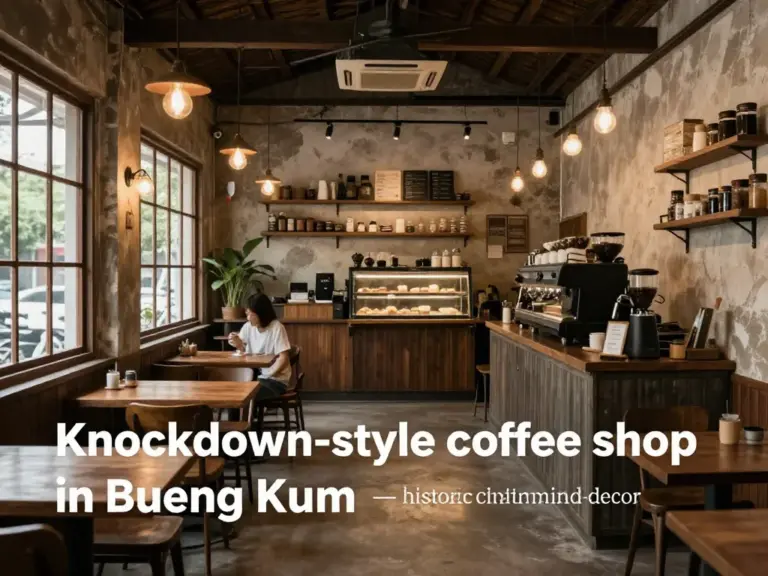 ทำไมร้านกาแฟน็อคดาวน์ในเขตบึงกุ่มถึงโดดเด่น: ประวัติ สไตล์การตกแต่ง และบรรยากาศ