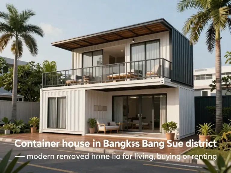 บ้านคอนเทนเนอร์ เขตบางซื่อ: คู่มือครบจบสำหรับซื้อ เช่า และรีโนเวทบ้านคอนเทนเนอร์ในกรุงเทพฯ