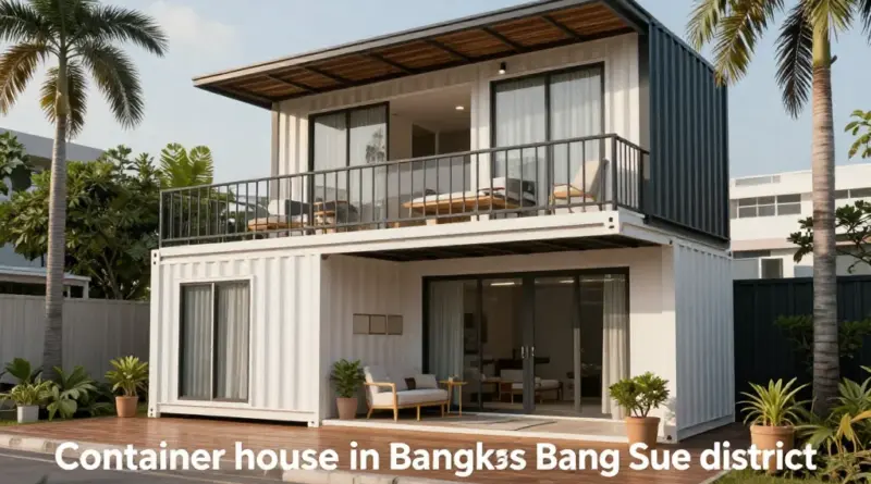 บ้านคอนเทนเนอร์ เขตบางซื่อ: คู่มือครบจบสำหรับซื้อ เช่า และรีโนเวทบ้านคอนเทนเนอร์ในกรุงเทพฯ