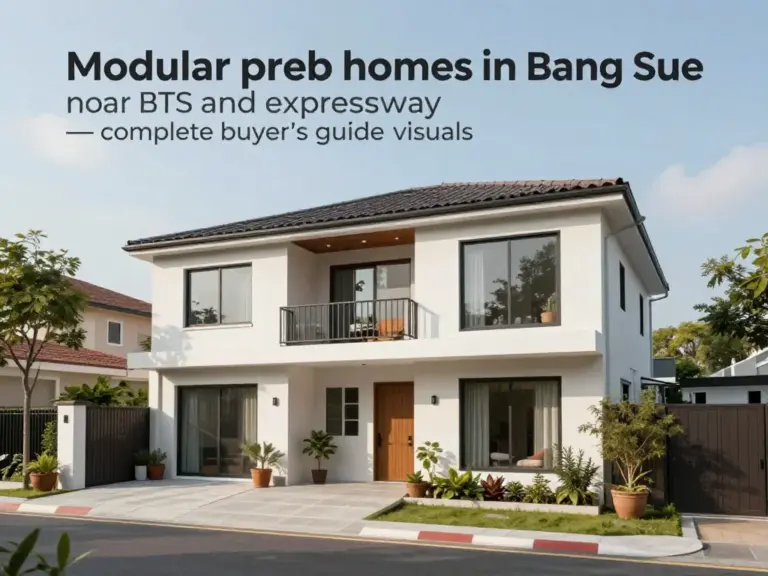 บ้านสำเร็จรูป เขตบางซื่อ: คู่มือครบจบทุกคำตอบสำหรับผู้มองหาบ้านสำเร็จรูปใกล้ BTS และทางด่วน