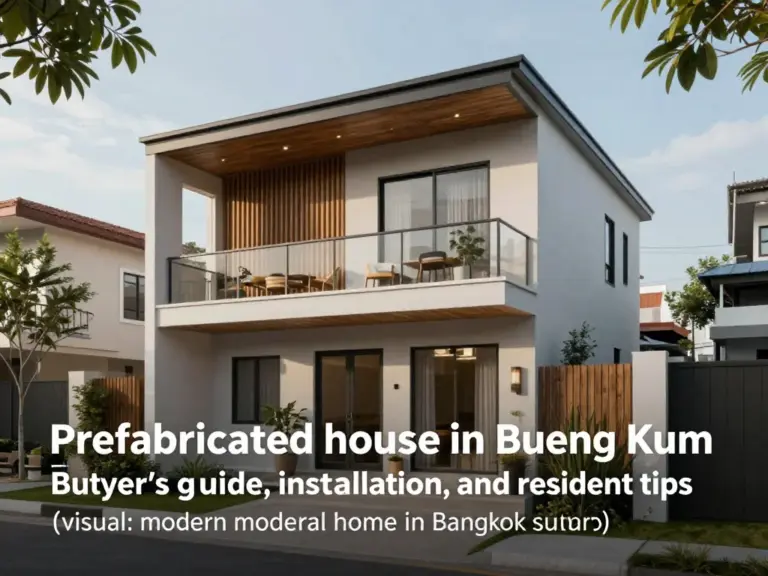บ้านสำเร็จรูป เขตบึงกุ่ม: คู่มือเลือกซื้อ ติดตั้ง และข้อควรรู้สำหรับผู้อยู่อาศัยในพื้นที่