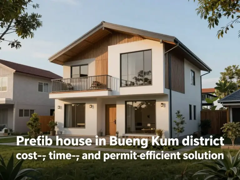 ประโยชน์ของบ้านสำเร็จรูปในเขตบึงกุ่ม: ทำไมคุ้มค่า ทั้งด้านราคา เวลา และอนุญาติก่อสร้าง