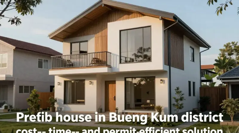 ประโยชน์ของบ้านสำเร็จรูปในเขตบึงกุ่ม: ทำไมคุ้มค่า ทั้งด้านราคา เวลา และอนุญาติก่อสร้าง