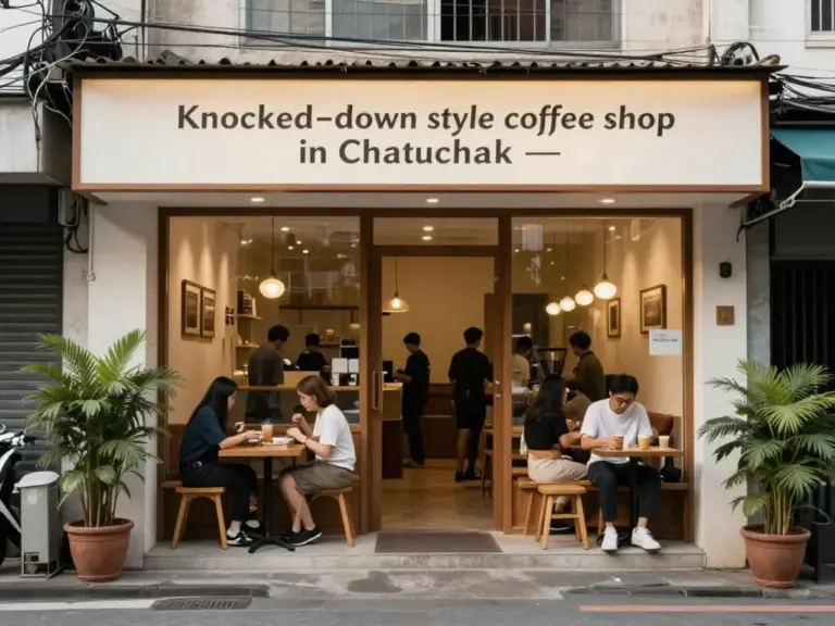 ร้านกาแฟน็อคดาวน์ เขตจตุจักร: รีวิวครบ จัดเต็ม ตั้งแต่เมนูเด็ด ถึงบรรยากาศและการเดินทาง