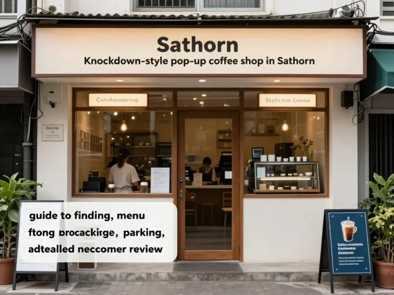 ร้านกาแฟน็อคดาวน์ เขตสาทร: คู่มือค้นหา เลือกเมนู ที่จอดรถ และรีวิวฉบับละเอียดสำหรับผู้มาใหม่