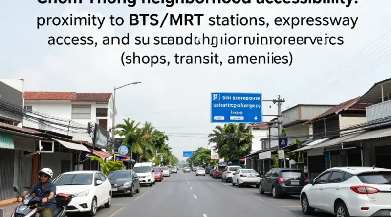 ทำเลและการเข้าถึงในจอมทอง: วิเคราะห์ย่าน ใกล้รถไฟฟ้า ทางด่วน และบริการรอบพื้นที่
