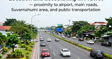 ทำเลและการเข้าถึงในประเวศ — ใกล้สนามบิน สุขาภิบาล ถนนหลัก และการคมนาคมสาธารณะ