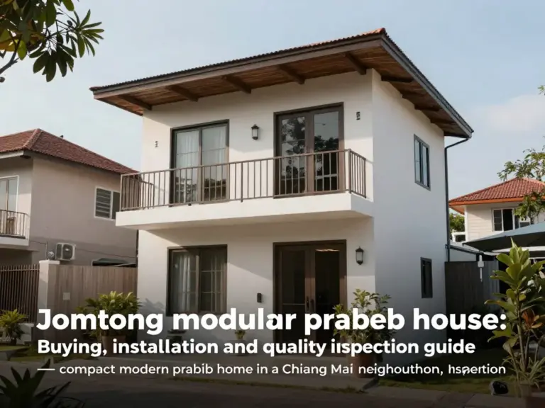 บ้านสำเร็จรูป เขตจอมทอง: คู่มือครบจบ — เลือก ซื้อ ติดตั้ง และตรวจสอบคุณภาพบ้านสำเร็จรูปในพื้นที่จอมทอง