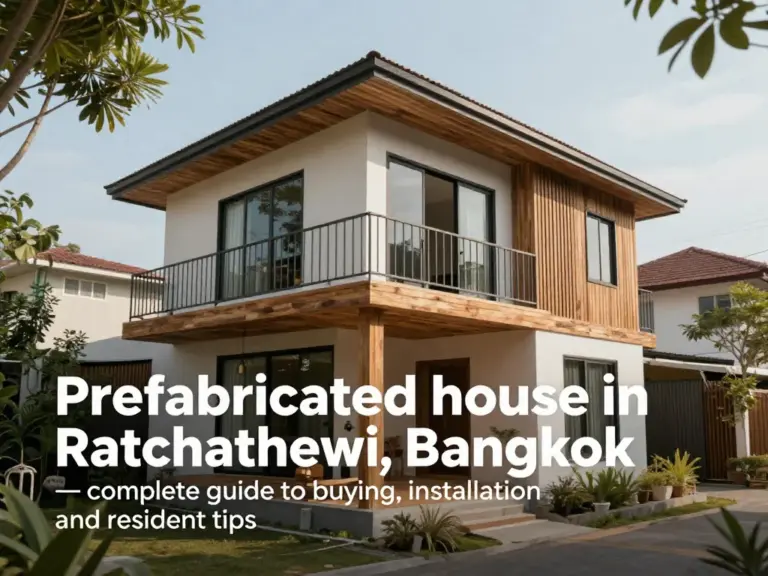 บ้านสำเร็จรูป เขตราชเทวี: คู่มือครบถ้วน เลือกซื้อ ติดตั้ง และข้อควรรู้สำหรับผู้อยู่อาศัยในกรุงเทพ