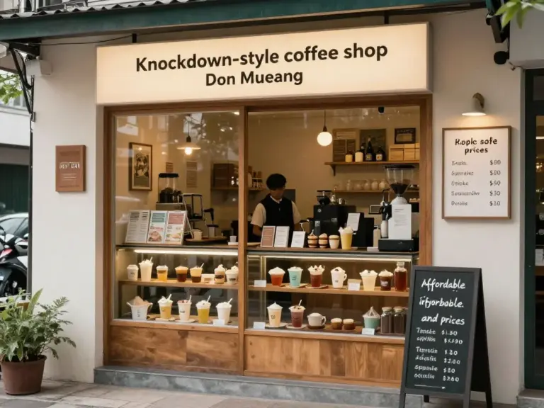 ร้านกาแฟน็อคดาวน์ เขตดอนเมือง — รีวิวบรรยากาศ เมนูเด็ด และราคา (แนะนำเมนูยอดนิยมสำหรับลูกค้าในพื้นที่)
