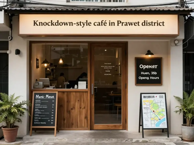 ร้านกาแฟน็อคดาวน์ เขตประเวศ: รีวิว เมนู แผนที่ เวลาเปิด-ปิด และเคล็ดลับการมาที่ครบถ้วนสำหรับลูกค้าใหม่