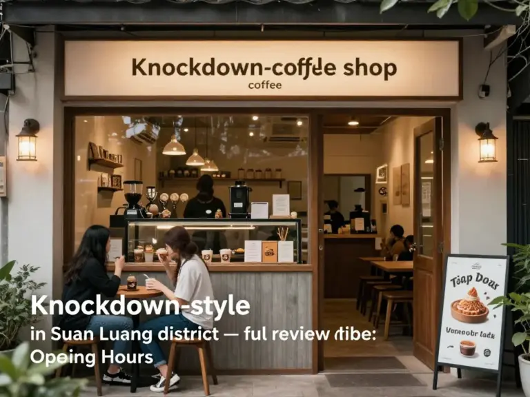 ร้านกาแฟน็อคดาวน์ เขตสวนหลวง: รีวิวเต็มรูปแบบ วิธีไป เมนูเด่น และเวลาเปิด-ปิดสำหรับผู้มาเยือนและคนท้องถิ่น