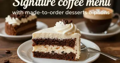เมนูแนะนำและราคาจริง: กาแฟซิกเนเจอร์ ขนมหวานเมดทูออร์เดอร์ และตัวเลือกมังสวิรัติ/ไม่ผงนม
