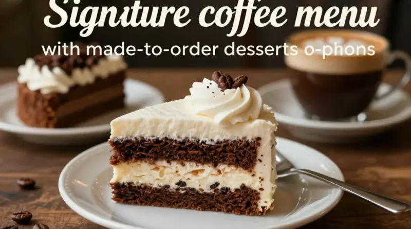 เมนูแนะนำและราคาจริง: กาแฟซิกเนเจอร์ ขนมหวานเมดทูออร์เดอร์ และตัวเลือกมังสวิรัติ/ไม่ผงนม