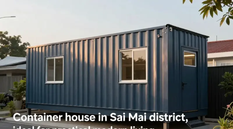 บ้านคอนเทนเนอร์เขตสายไหมเหมาะกับใคร และตอบโจทย์การอยู่อาศัยแบบไหน