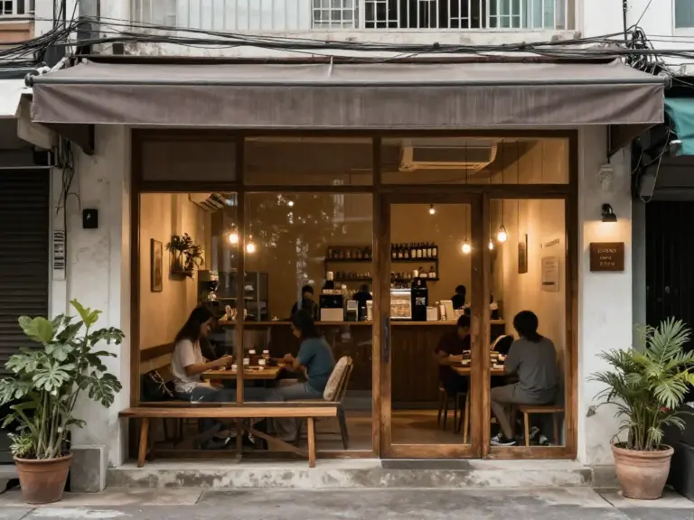 ทำความรู้จักกับร้านกาแฟน็อคดาวน์ เขตวัฒนา: ประวัติ ตำแหน่งที่ตั้ง และบรรยากาศที่คุณจะคาดหวังได้