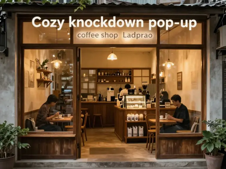 ทำความรู้จักร้านกาแฟน็อคดาวน์ ลาดพร้าว — ประวัติ เมนูเด่น และบรรยากาศที่ต้องรู้