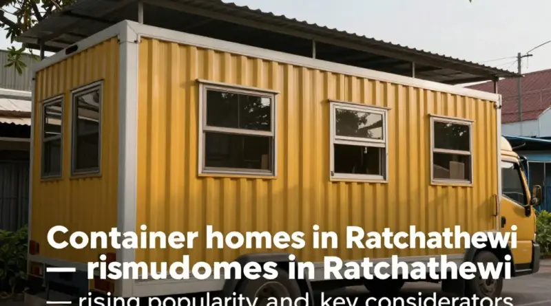 ทำไมบ้านคอนเทเนอร์ได้รับความนิยมในเขตราชเทวีและข้อควรรู้ก่อนตัดสินใจ