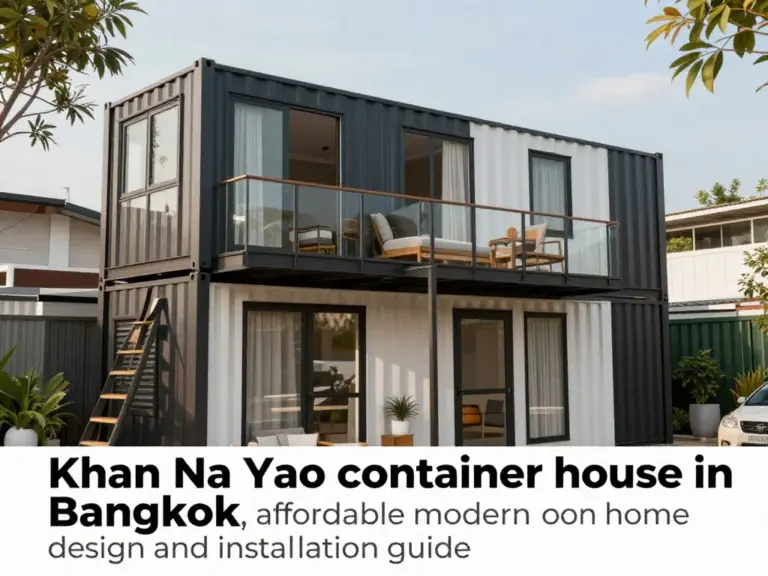 บ้านคอนเทนเนอร์ เขตคันนายาว: คู่มือเลือกซื้อ ออกแบบ และติดตั้งอย่างคุ้มค่าที่สุดในกรุงเทพฯ