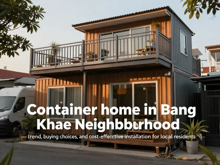 บ้านคอนเทนเนอร์ เขตบางแค: เทรนด์ การเลือกซื้อ และวิธีติดตั้งที่คุ้มค่าสำหรับผู้อยู่อาศัยในพื้นที่