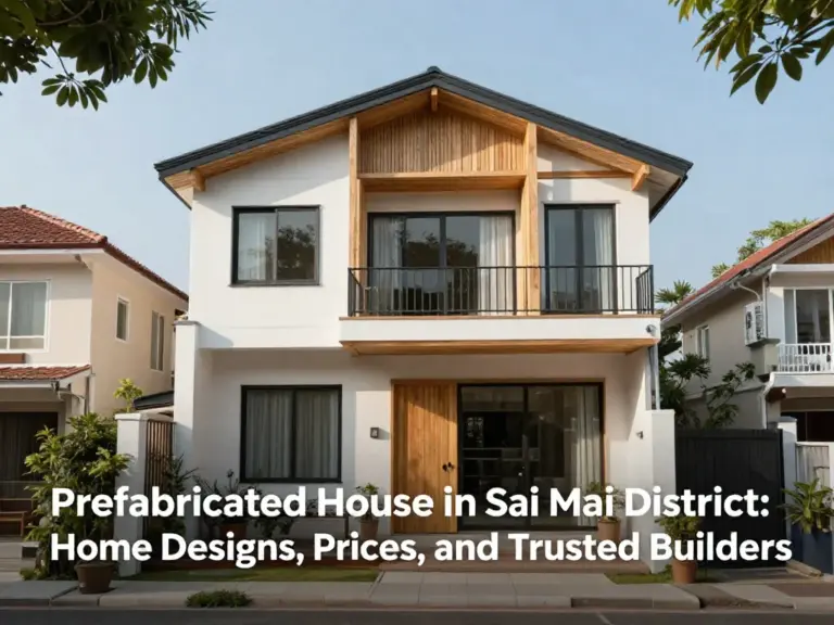 บ้านสำเร็จรูป เขตสายไหม: คู่มือเลือกแบบบ้าน ราคา และผู้รับสร้างที่ไว้ใจได้