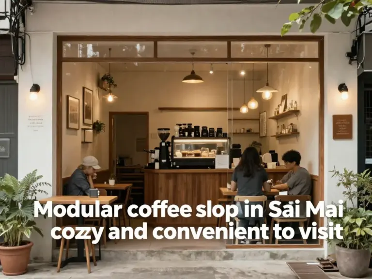 ร้านกาแฟน็อคดาวน์ เขตสายไหม: แนะนำร้านสไตล์น็อคดาวน์ที่น่านั่งและเดินทางสะดวก