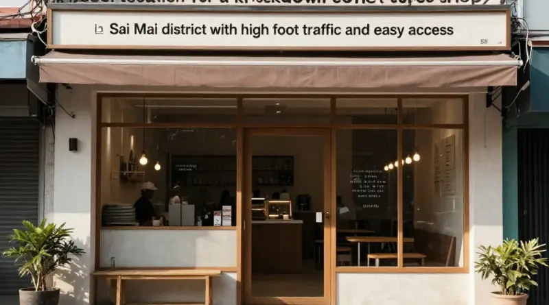 ร้านกาแฟน็อคดาวน์เขตสายไหมควรเลือกทำเลตรงไหนให้คนเข้าเยอะและเข้าถึงง่าย