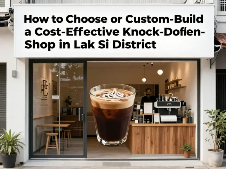 วิธีเลือกซื้อหรือสั่งทำร้านกาแฟน็อคดาวน์ในเขตหลักสี่ให้คุ้มค่า