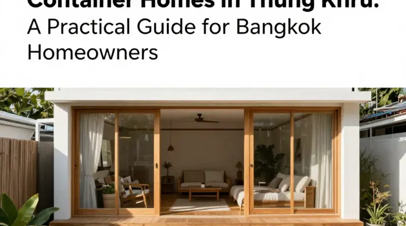 Container Homes in Thung Khru: A Practical Guide for Bangkok Homeowners