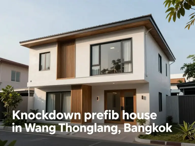 บ้านน็อคดาวน์ เขตวังทองหลาง คืออะไร? รวมข้อมูลครบก่อนตัดสินใจสร้างบ้านสำเร็จรูปในทำเลนี้