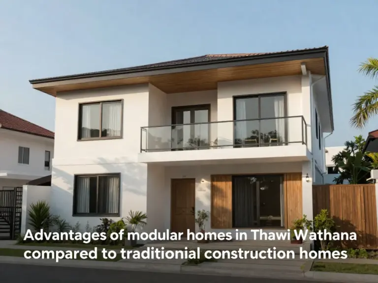 ข้อดีของบ้านน็อคดาวน์ในเขตทวีวัฒนาเมื่อเทียบกับบ้านก่อสร้างแบบดั้งเดิม